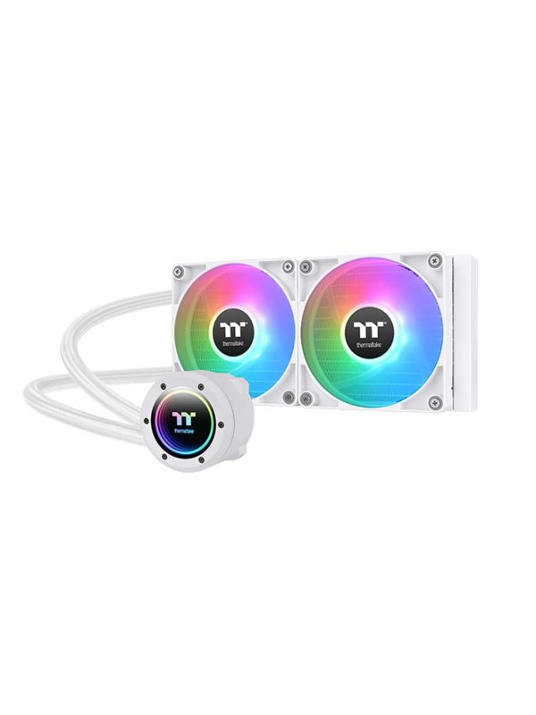 خنک کننده مایع پردازنده THERMALTAKE مدل TH240 V2 ARGB Sync All-In-One Liquid Cooler - Snow Edition - Image 2