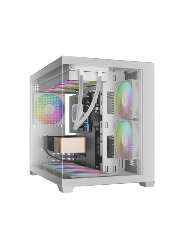 کیس گیم دیاس مدل AURA GC10M V2 WH ARGB - Image 2