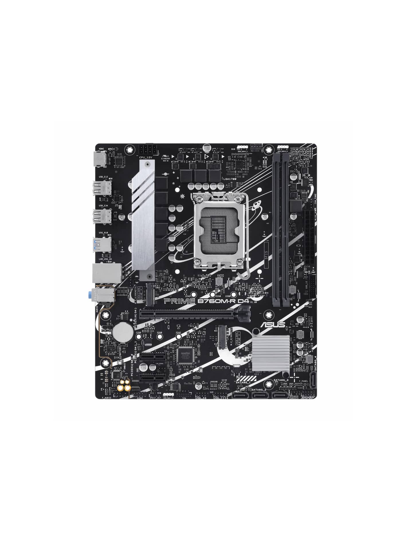 b-min مادربرد ایسوس مدل PRIME B760M-R D4 - Image 1