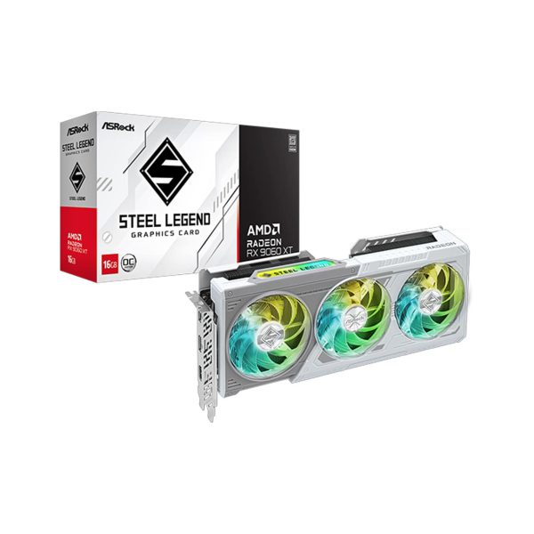 کارت گرافیک ازراک مدل AMD Radeon™ RX 9060 XT Steel Legend 16GB OC - Image 2