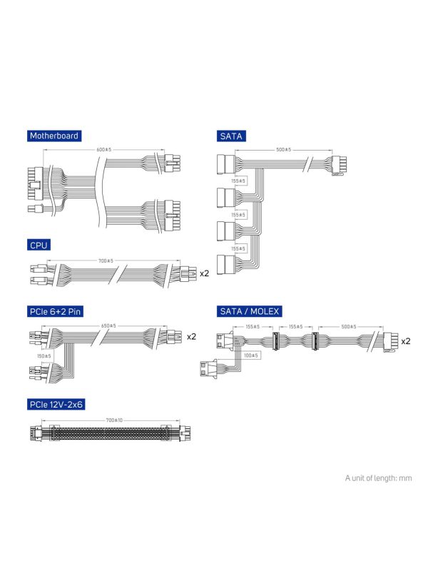 پاور اف اس پی 850 وات مدل VITA GM - Image 6