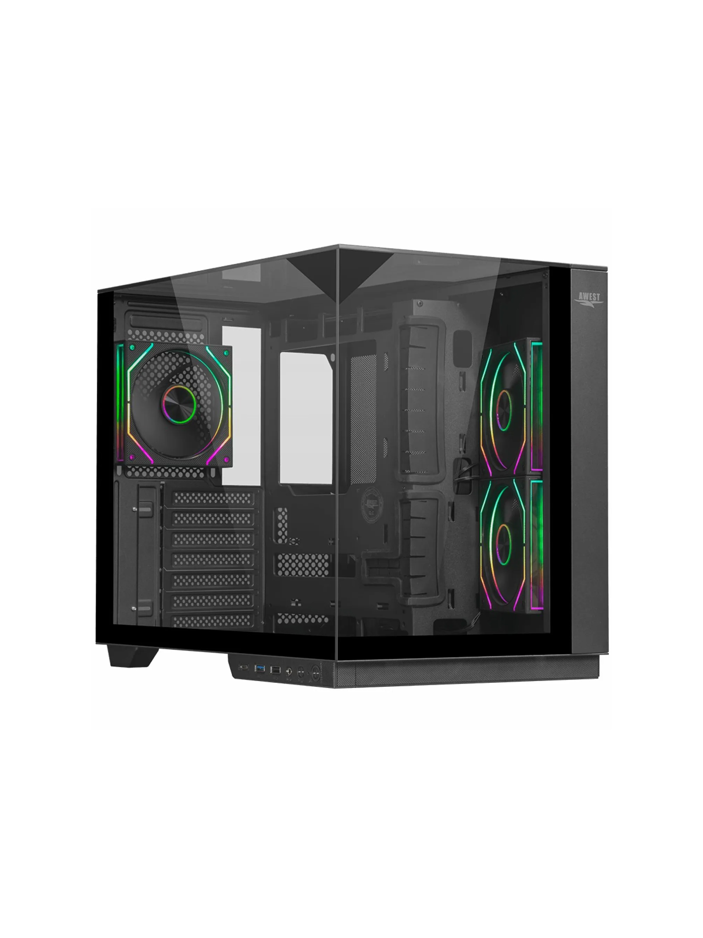 Case AQ17 TG کیس گیمینگ اوست مدل AQ-17-TG-B - Image 1