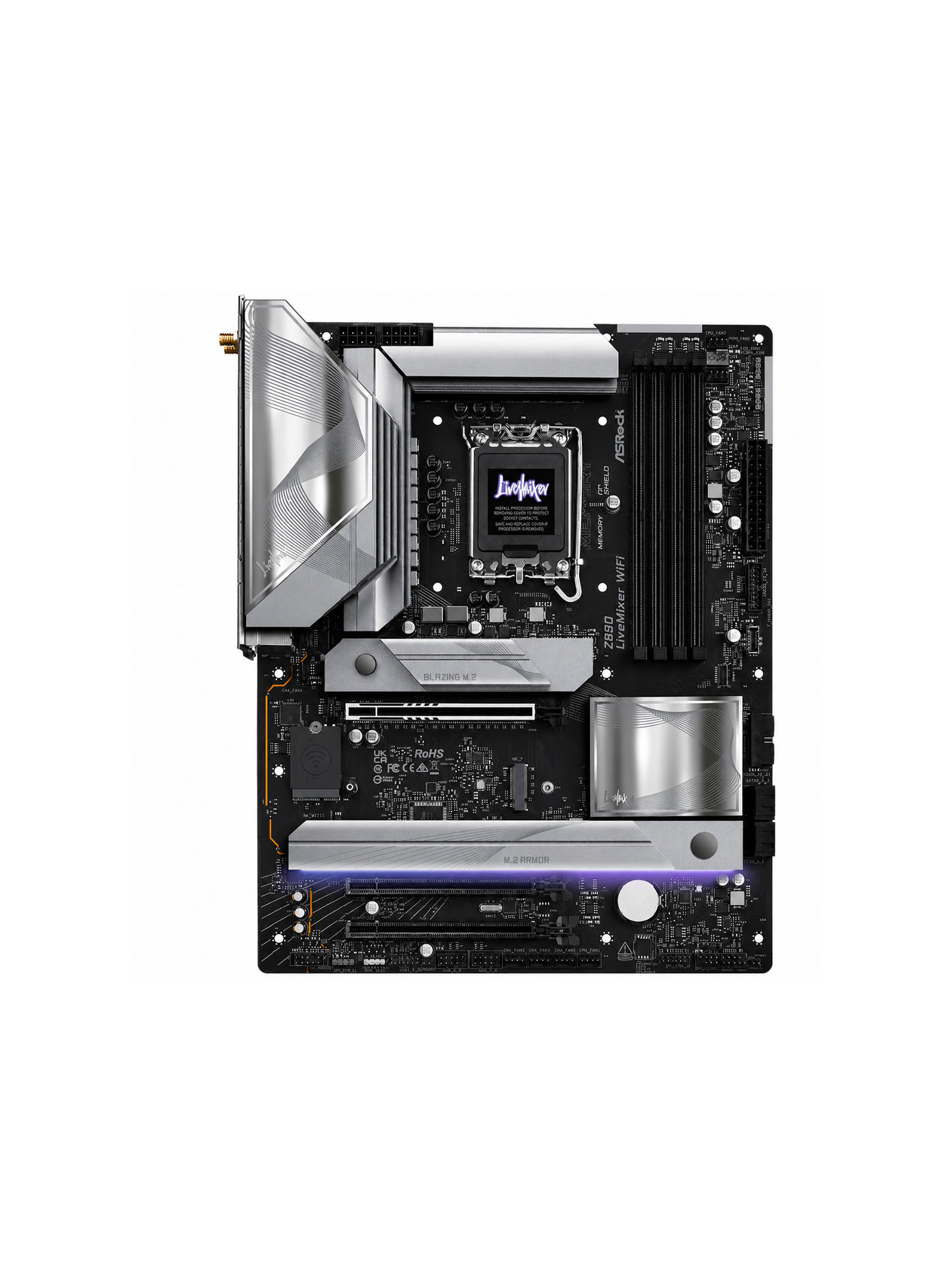 مادربرد مادربرد ازراک مدل Z890 LIVEMIXER WIFI D5 - Image 1